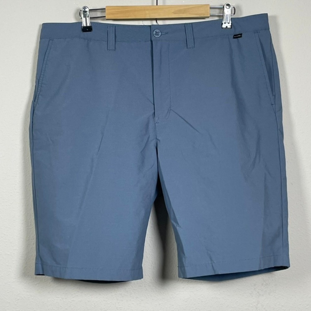 TravisMathew Golf Shorts Mens 40 Blue Performance Stretch Chino Casual Preppy